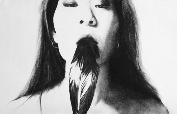 Stephanie Inagaki Murder of Crows Drawing Metamorphosis