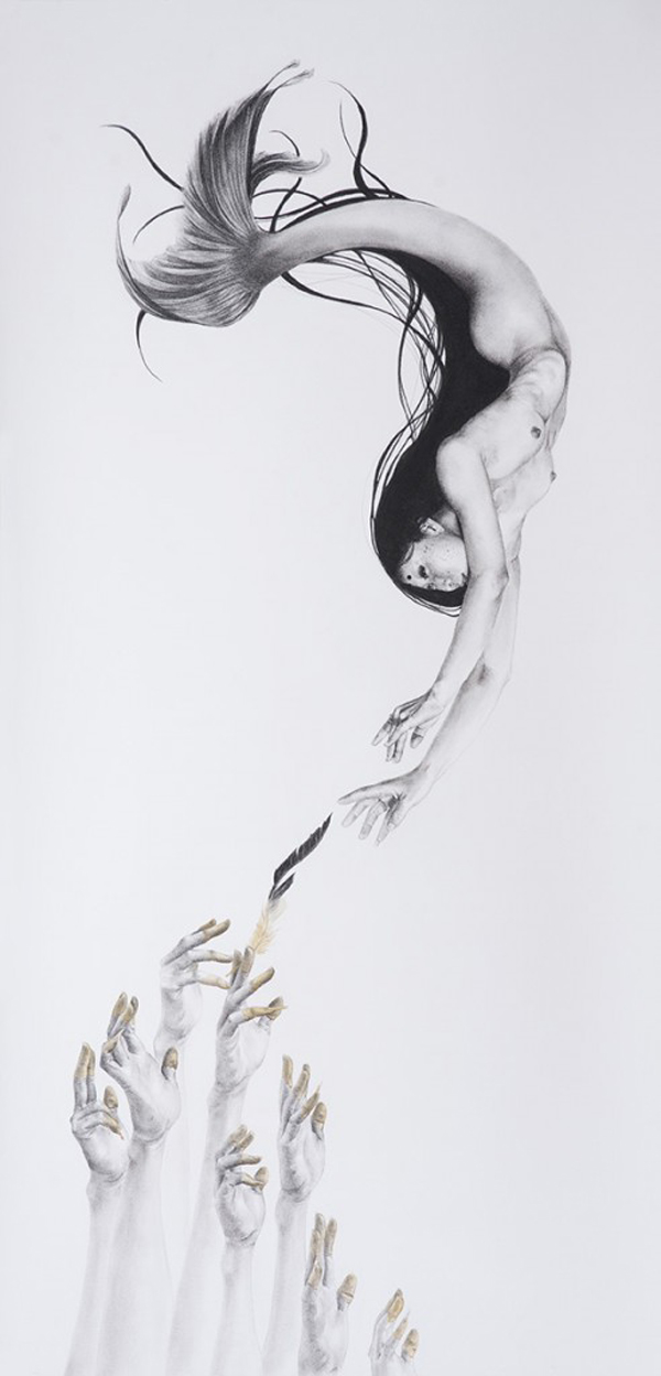 Stephanie Inagaki Mermaid Drawing Metamorphosis