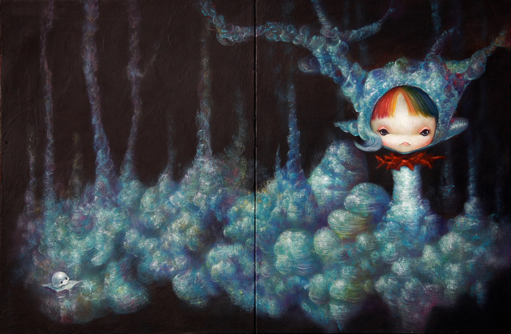 yosuke ueno painting - beautiful bizarre magazine interview - contemporary art - artist - japanese painter