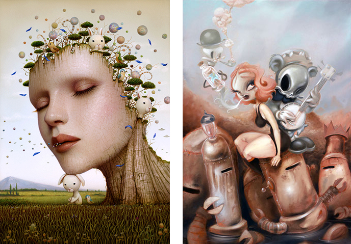 Baker Hesseldenz - 1st Annual Pop Surrealism Masters Art Exhibition 2014 - feat. Naoto Hattori and Brandt Peters