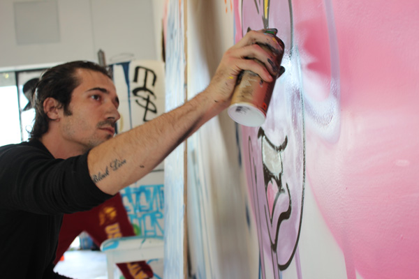 Sebastien Walker Mural - Street Art - Live Painting - Grafitti - Open Walls @ DAX Gallery Costa Mesa - art in OC