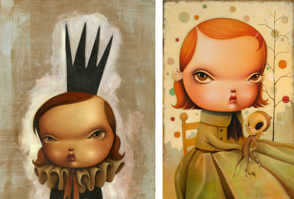 Kathie Olivas @ Baker Hesseldenz - 1st Annual Spring Group Exhibition 2015 - preview by beautiful bizarre art