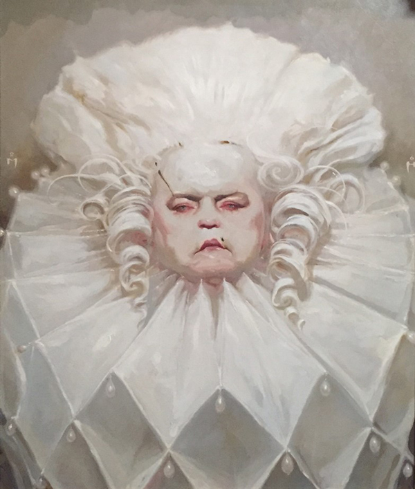 Rooster by Michael Hussar @ Baker Hesseldenz - 1st Annual Spring Group Exhibition 2015 - preview by beautiful bizarre art
