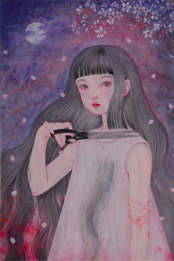 Yuko Nagami - ephemeral ~ Territory of girls 「ephemeral～少女たちの領域」 @ Jiro Miura Gallery - via beautiful.bizarre