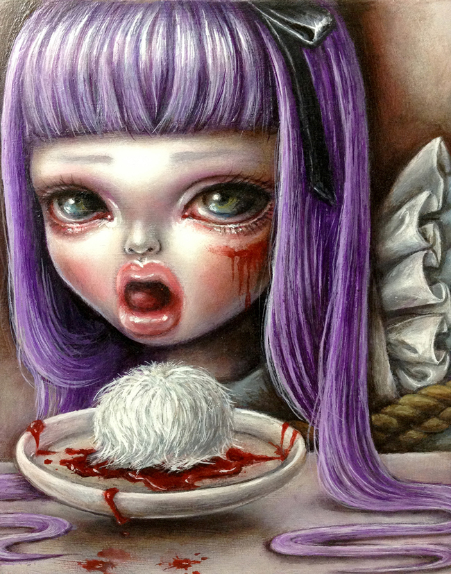 Mayuko Nakamura - Dark Alice group exhibition @ Alice and Beanstalks Gallery - beautiful.bizarre