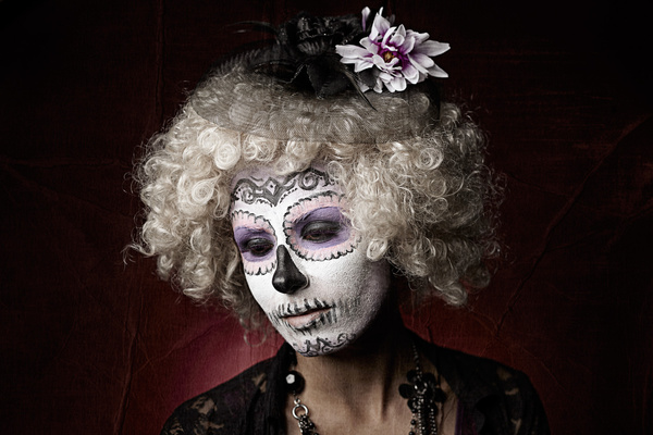 tom kubik, dia de los muertos photography, sugar skills, face paint