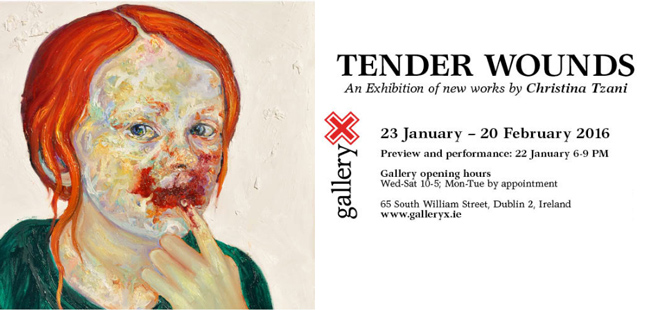 Christina Tzani's "Tender Wounds" @ GalleryX, Dublin, Ireland - via beautiful.bizarre