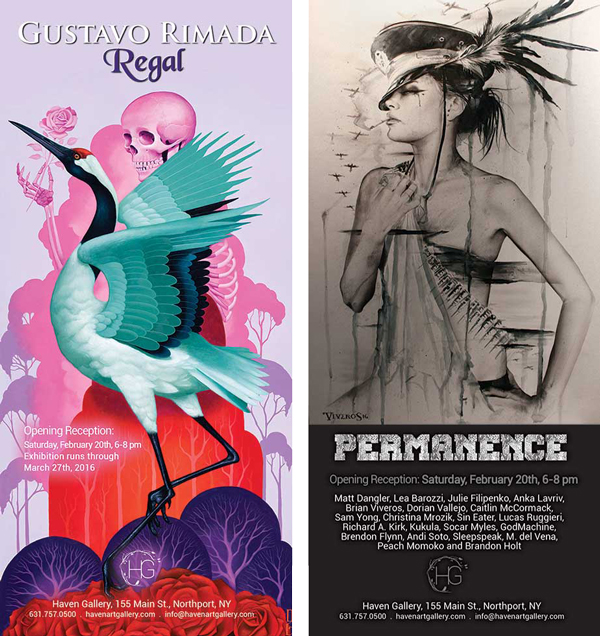 Gustavo Rimada 'Regal' + 'Permanence' Group Show @ Haven Gallery, Long Island, New York - via beautifu.bizarre