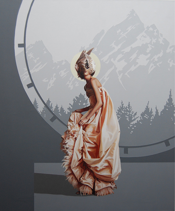 Velvet Bloom XV (2015) 120x100 cm, acrylic on linen
