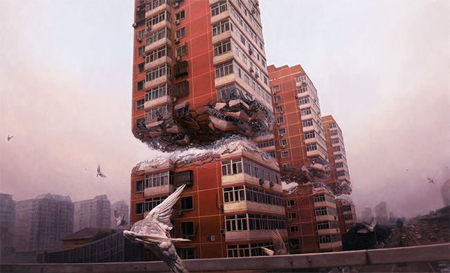 Jeremy Geddes surreal realism painting 