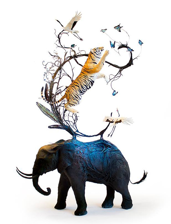 Ellen Jewett surreal animal sculptures 