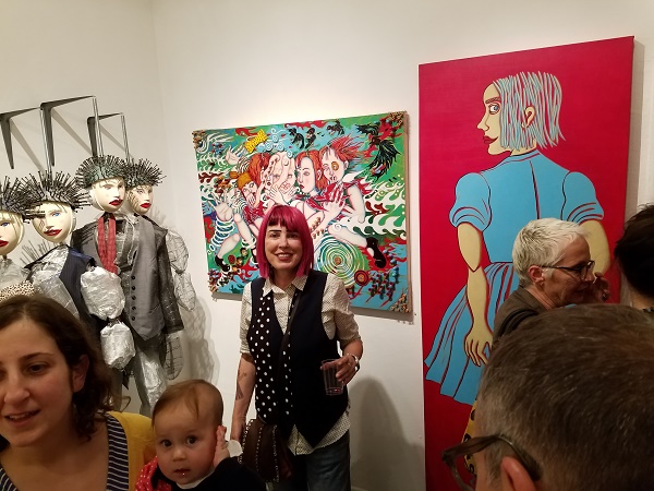 bibi davidson, the girl in the red dress, gallery 825