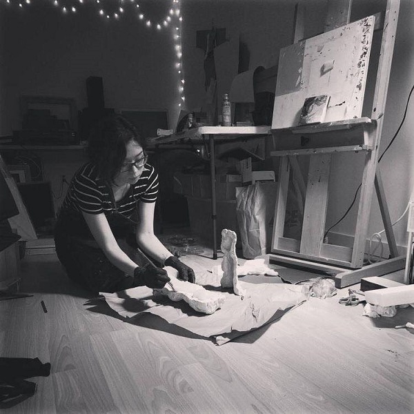 Amy Sol in her studio 