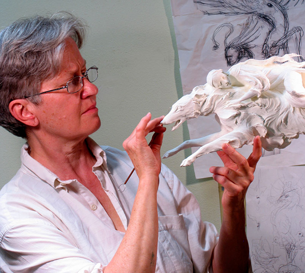 Forest Rogers in her studio 
