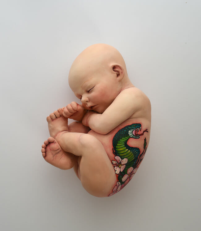 Ronit Baranga tattoo infant sculpture