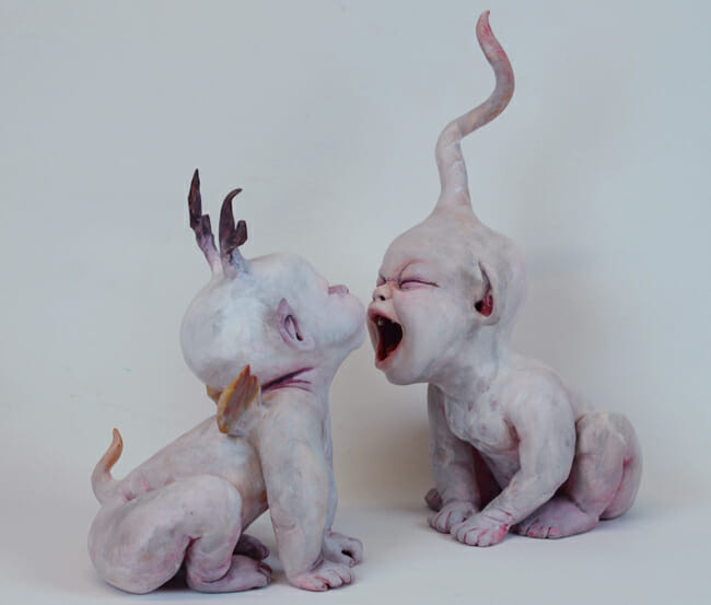 Ronit Baranga surreal baby sculptures