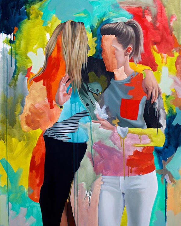 Kim Leutwyler colorful realism figurative art 