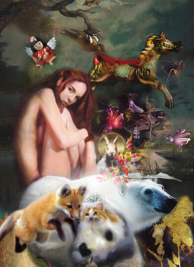 Iva Troj surreal nude painting 