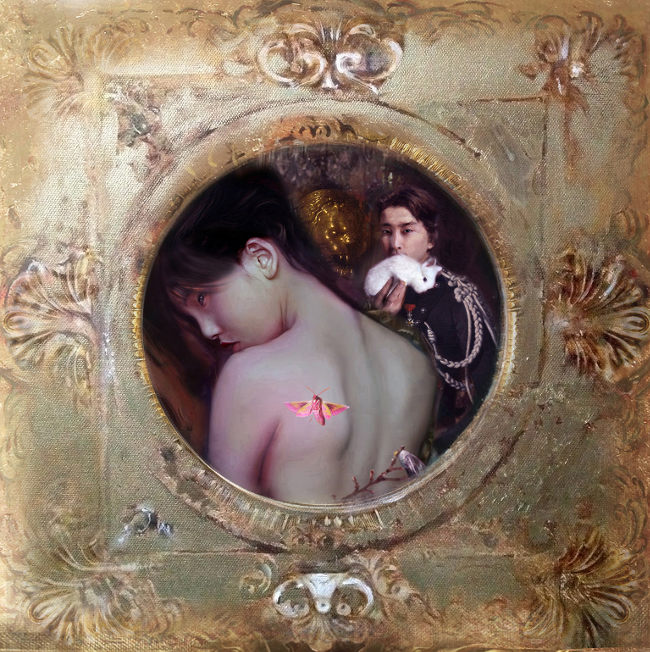 Iva Troj pop surreal nude painting 