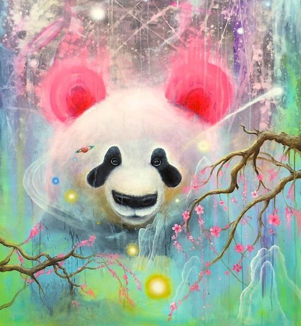 Scott Mills pop surreal panda bear