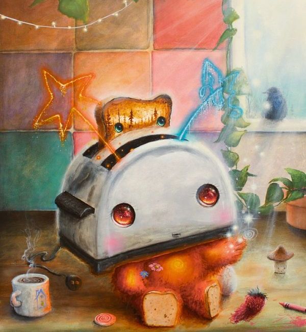 Scott Mills toaster painting 