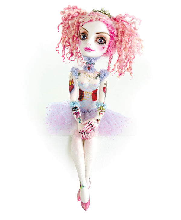 Sheri DeBow pop surreal pink hair art doll - How do you set a price for your artwork?