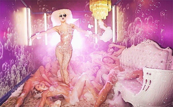 David LaChapelle Lady Gaga Pink Room Bubbles