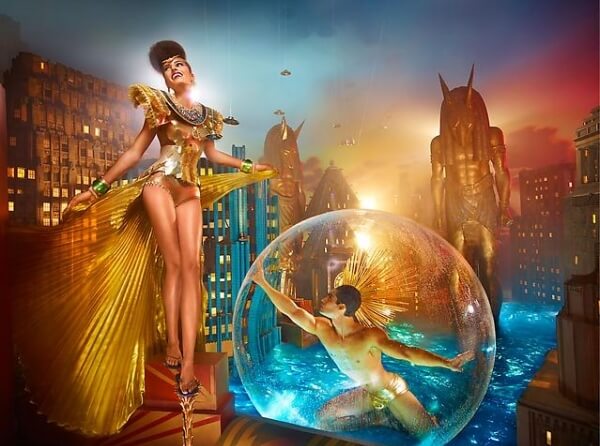 David LaChapelle Havianas Ad Campaign Egypt Gold