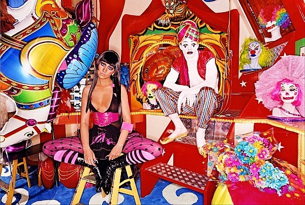 David LaChapelle Christina Aguilera Sad Clowns Vogue Italia