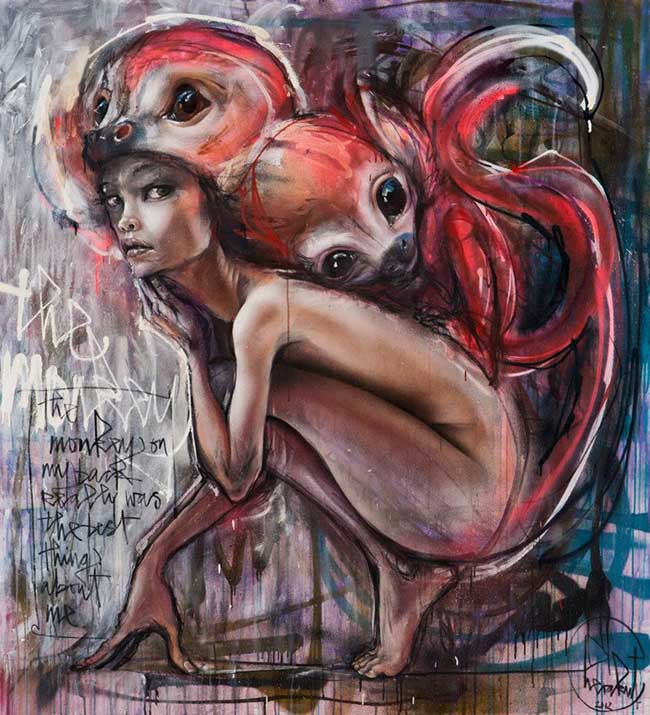 Herakut surreal nude graffiti painting - How Do Artists Get Their Work Seen/Shown by a Gallery?