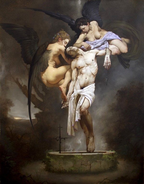 Roberto Ferri surreal angel figurative nude art