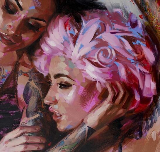painting tattooed women