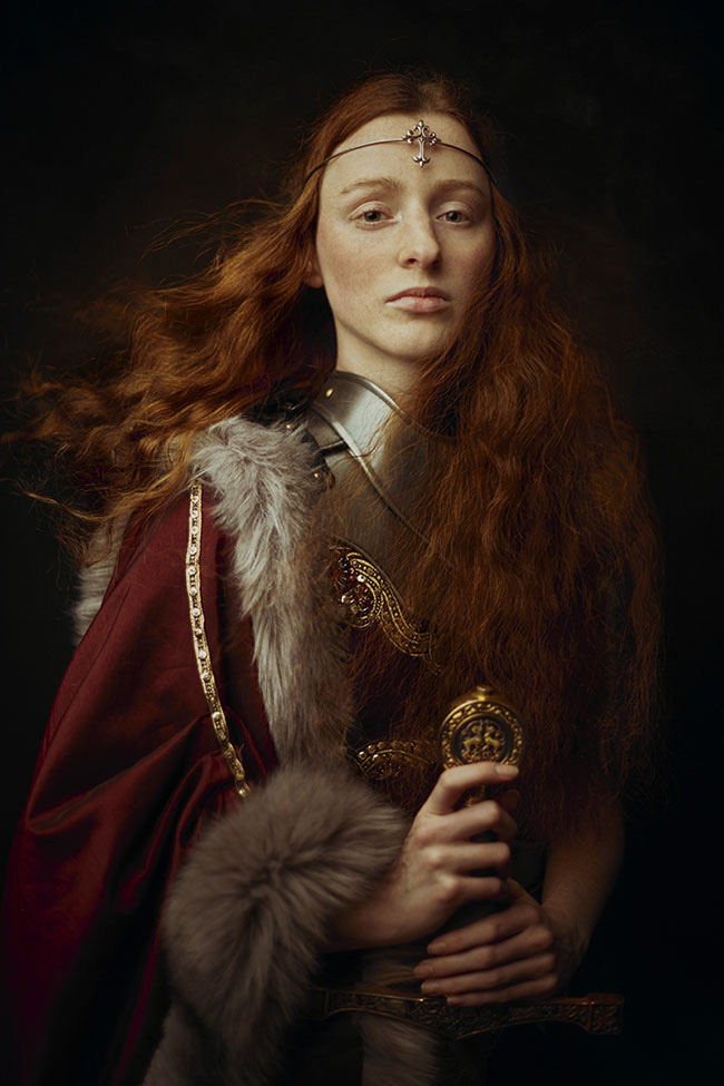 Laura Sheridan female knight portrait photography 