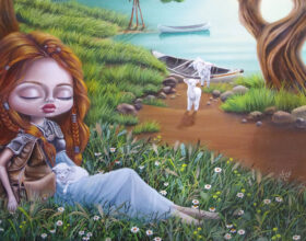 australian artist marie larkin pop surrealism painting
