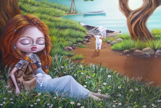 australian artist marie larkin pop surrealism painting