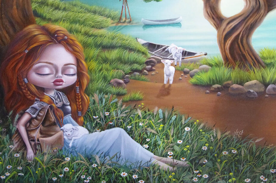 australian artist marie larkin pop surrealism painting