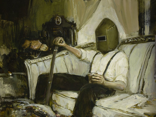 Nadezda, "The Waiting", dark art painting 