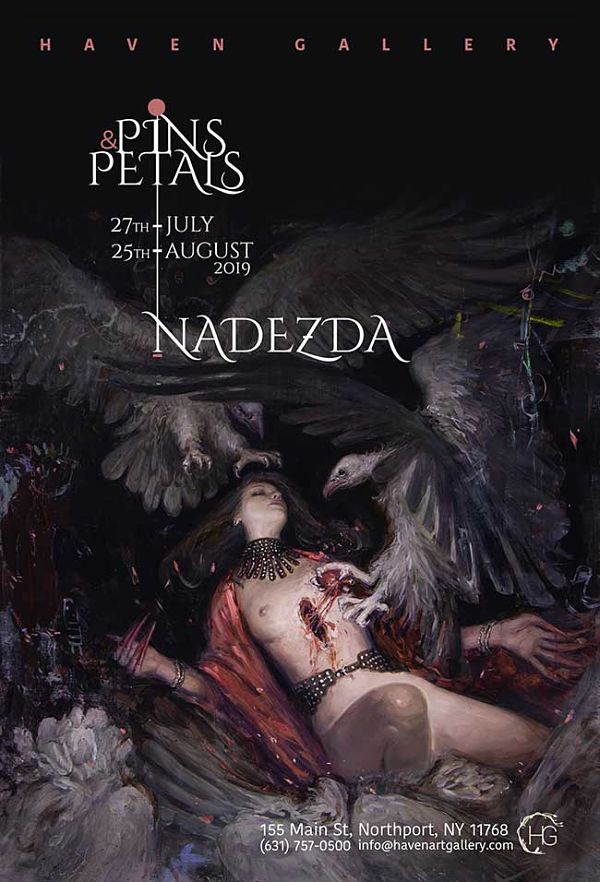 Nadezda Pins & Petals solo exhibition at Haven Gallery 
