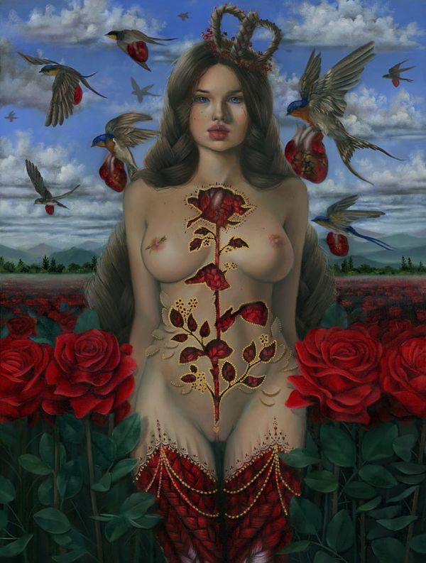 relm nude roses painting