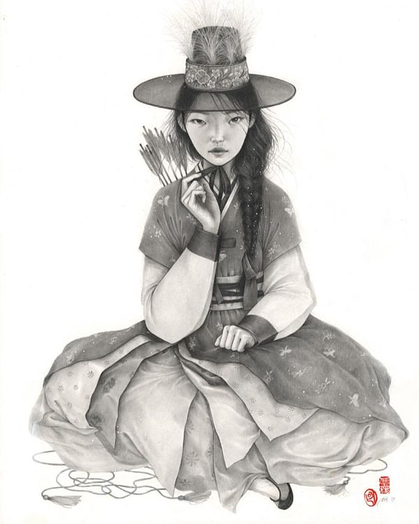 Stella Im Hultberg Korean folk art painting