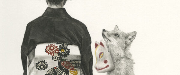 Stephanie Inagaki fox kimono mask drawing