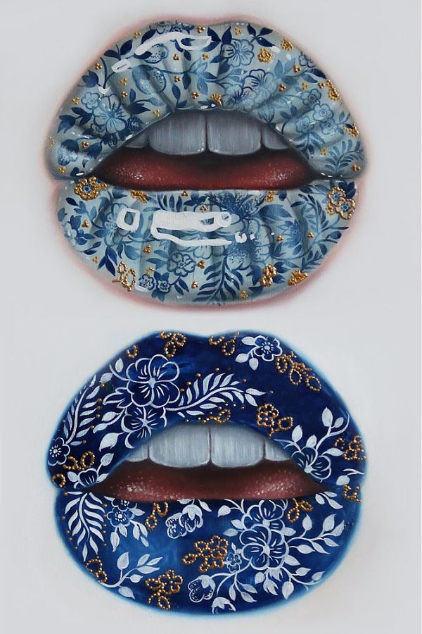 relm painted lips painting