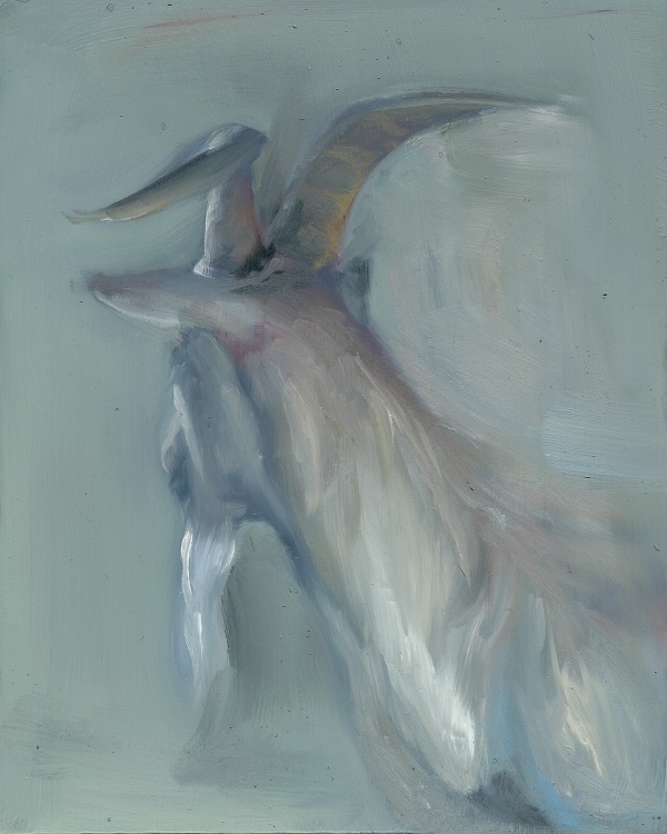 Ana Sanchez white goat painting 
