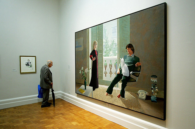 David Hockney artwork in museum 