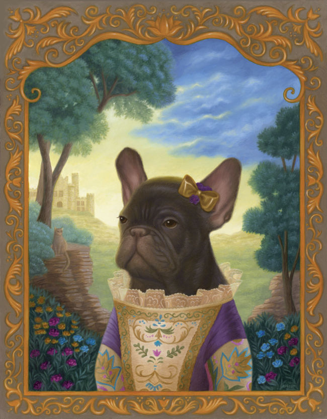 Gina Matarazzo pug portrait painting