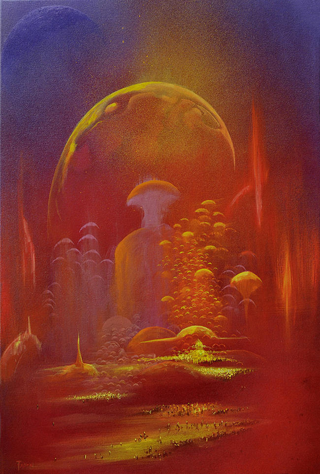 Jody Fallon landscape sci fi painting