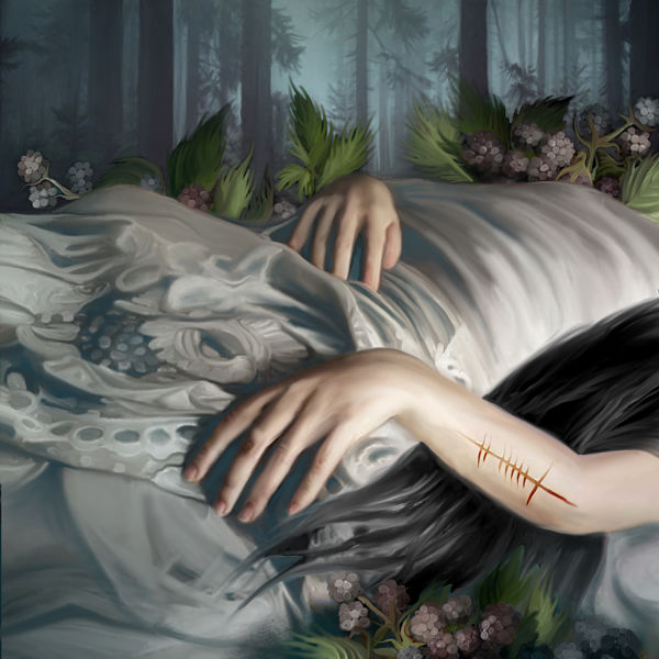 Juliana Loomer sleeping beauty dark art 