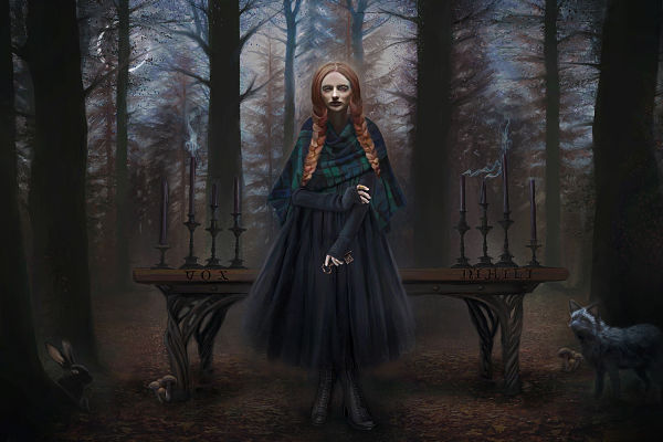 Juliana Loomer the forest witch digital painting 