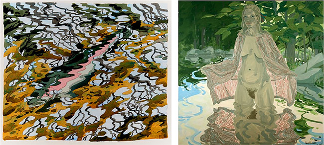 Neil Welliver surreal abstract and nude paintings 