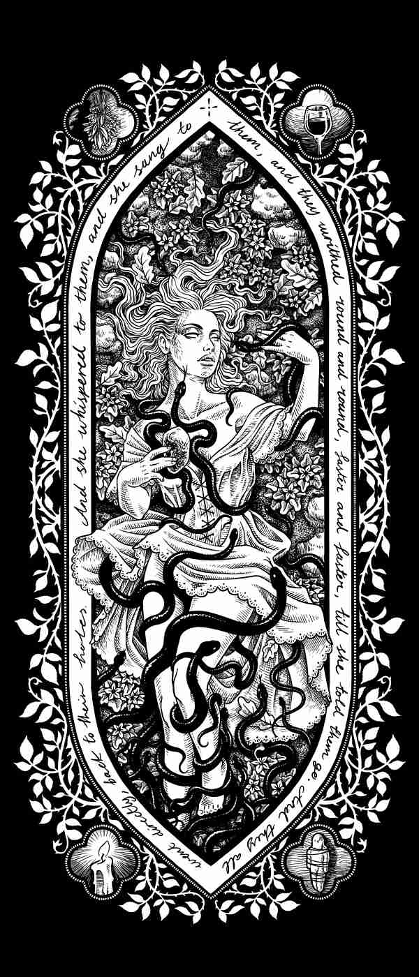 lady avalon mythology illustration artist Nickas Serpentarius